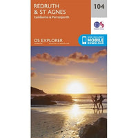 OS Explorer Map 104 - Redruth and St Agnes