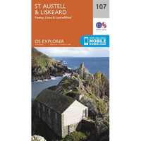 OS Explorer Map 107 - St Austell and Liskeard