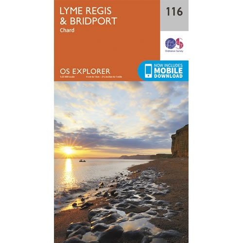 OS Explorer Map 116 - Lyme Regis and Bridport