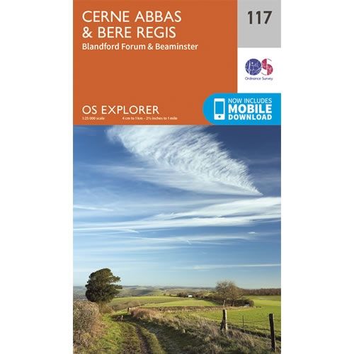 OS Explorer Map 117 - Cerne Abbas and Bere Regis