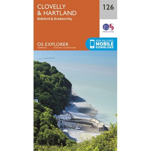 OS Explorer Map 126 - Clovelly and Hartland