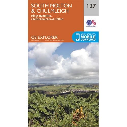 OS Explorer Map 127 - South Molton and Chulmleigh