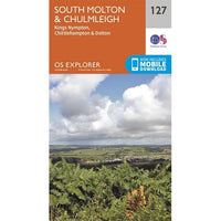 OS Explorer Map 127 - South Molton and Chulmleigh