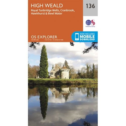 OS Explorer Map 136 - High Weald