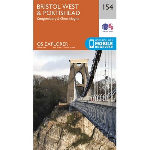 Explorer Maps England OS Explorer Map 154 - Bristol West and Portishead – Climb Europe