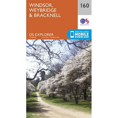 OS Explorer Map 160 - Windsor, Weybridge and Bracknell