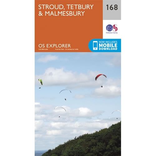 OS Explorer Map 168 - Stroud, Tetbury and Malmesbury