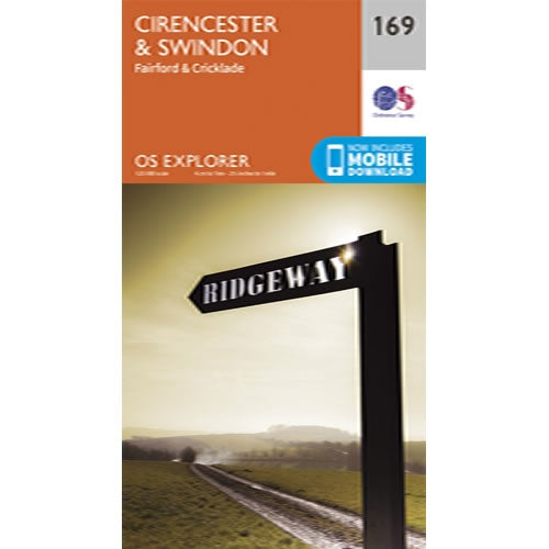 OS Explorer Map 169 - Cirencester and Swindon