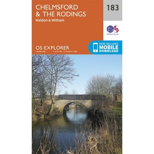 OS Explorer Map 183 - Chelmsford and The Rodings