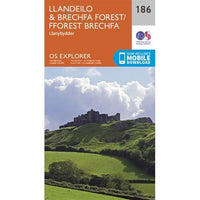 OS Explorer Map 186 - Llandeilo and Brechfa Forest