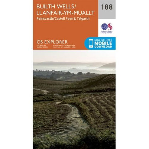 OS Explorer Map 188 - Builth Wells – Climb Europe