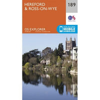 OS Explorer Map 189 - Hereford and Ross on Wye