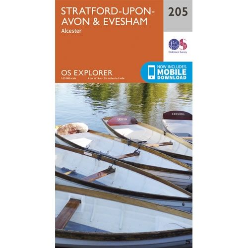 OS Explorer Map 205 - Stratford-upon-Avon