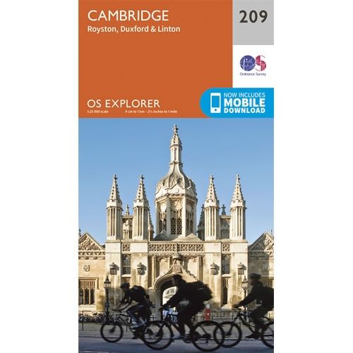 OS Explorer Map 209 - Cambridge and Royston