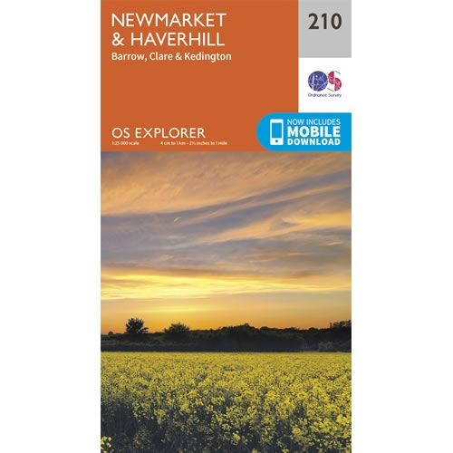 OS Explorer Map 210 - Newmarket and Haverhill