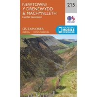 OS Explorer Map 215 - Newtown and Machynlleth