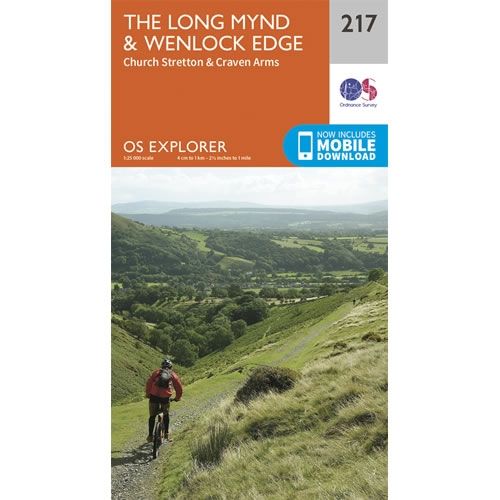 OS Explorer Map 217 - The Long Mynd and Wenlock Edge,OS Explorer Map 217 - The Long Mynd and Wenlock Edge - overview,OS Explorer Map 217 - The Long Mynd and Wenlock Edge