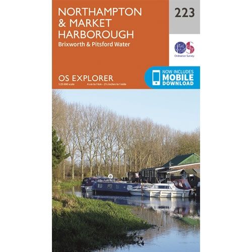 OS Explorer Map 223 - Northampton and Market Harborough