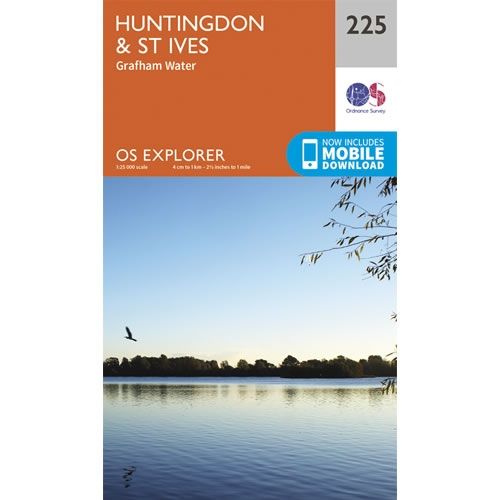 OS Explorer Map 225 - Huntingdon and St Ives