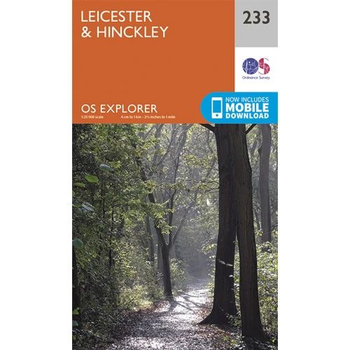 OS Explorer Map 233 - Leicester and Hinckley