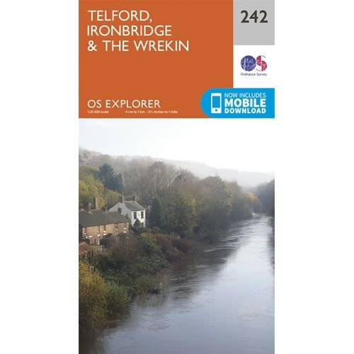 OS Explorer Map 242 - Telford and Ironbridge