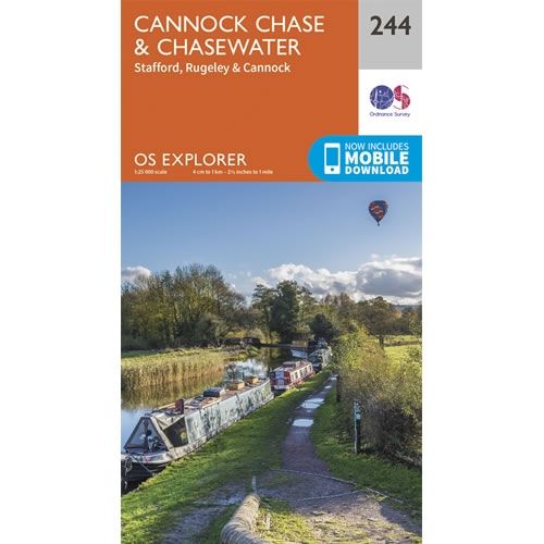 OS Explorer Map 244 - Cannock Chase