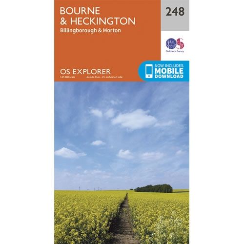 OS Explorer Map 248 - Bourne and Heckington