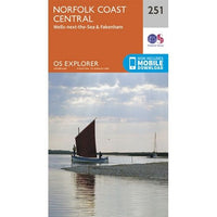 OS Explorer Map 251 - Norfolk Coast Central