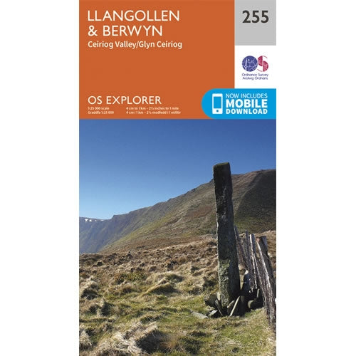 OS Explorer Map 255 - Llangollen and Berwyn