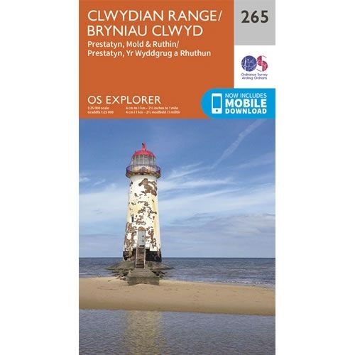 OS Explorer Map 265 - Clwydian Range