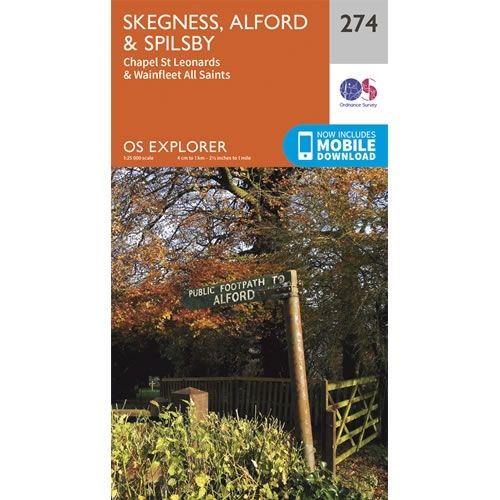 OS Explorer Map 274 - Skegness, Alford and Spilsby