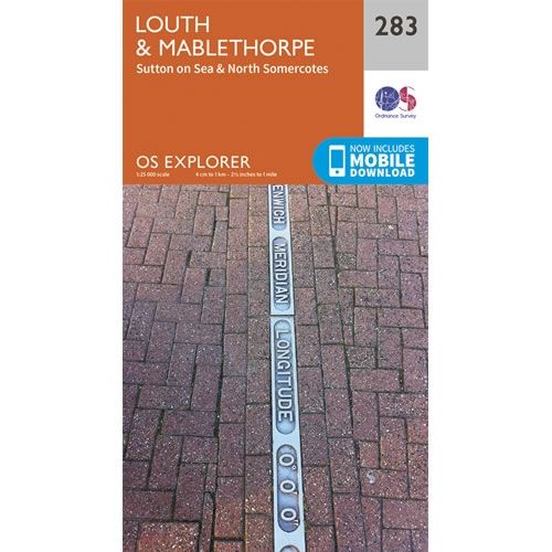 OS Explorer Map 283 - Louth and Mablethorpe