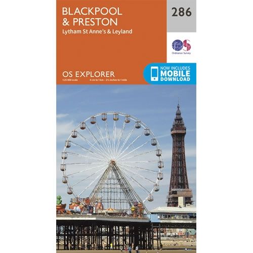 OS Explorer Map 286 - Blackpool and Preston