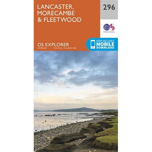 OS Explorer Map 296 - Lancaster, Morecambe and Fleetwood