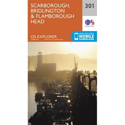 OS Explorer Map 301 - Scarborough and Bridlington