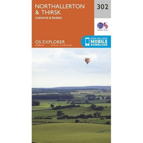 OS Explorer Map 302 - Northallerton and Thirsk – Climb Europe