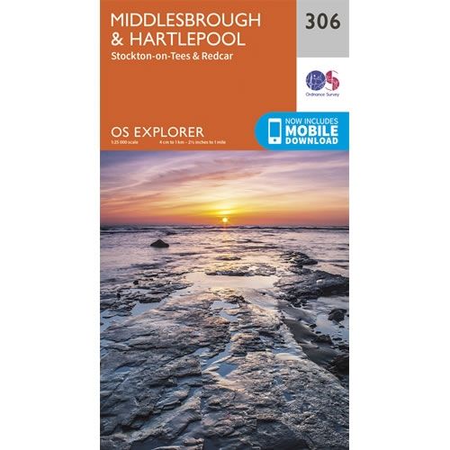 OS Explorer Map 306 - Middlesbrough and Hartlepool