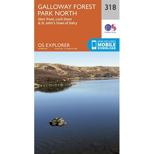 OS Explorer Map 318 - Galloway Forest Park North