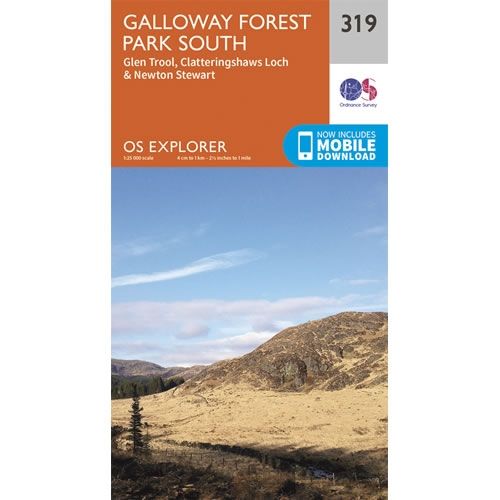 OS Explorer Map 319 - Galloway Forest Park South