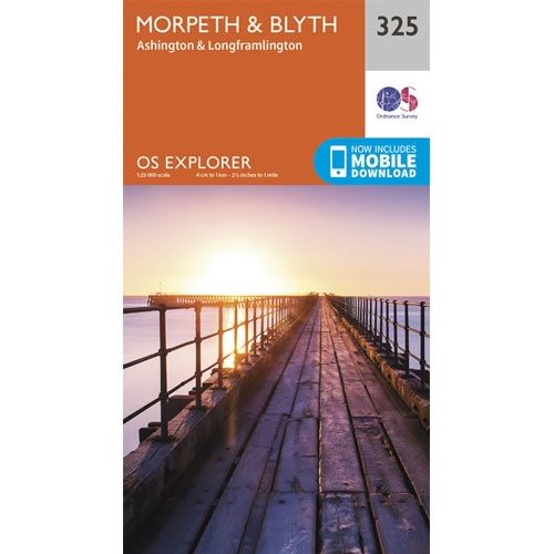 OS Explorer Map 325 - Morpeth and Blyth