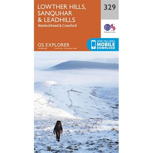 OS Explorer Map 329 - Lowther Hills, Sanquhar and Leadhills