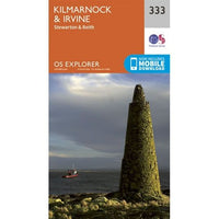 OS Explorer Map 333 - Kilmarnock and Irvine