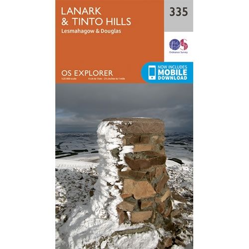 OS Explorer Map 335 - Lanark and Tinto Hills