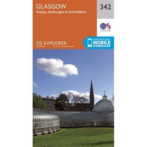 OS Explorer Map 342 - Glasgow and Paisley