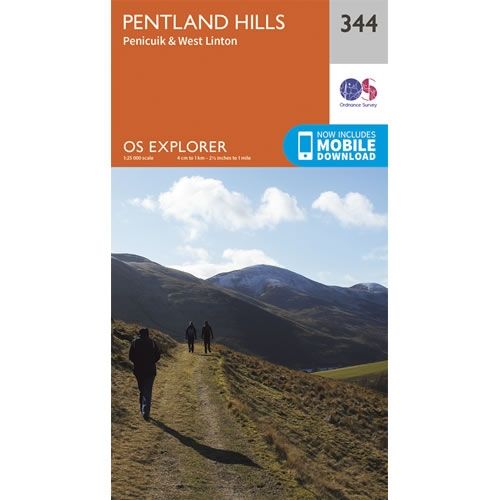 OS Explorer Map 344 - Pentland Hills