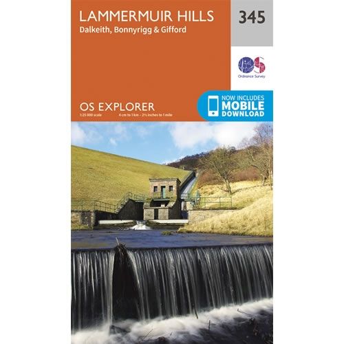 OS Explorer Map 345 - Lammermuir Hills