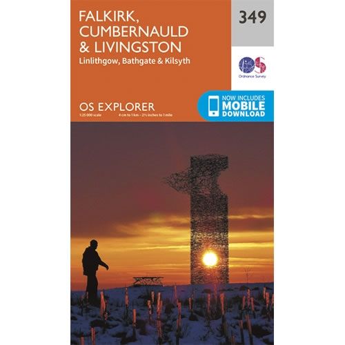 OS Explorer Map 349 - Falkirk, Cumbernauld and Livingston