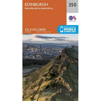 OS Explorer Map 350 - Edinburgh, Musselburgh and Queensferry