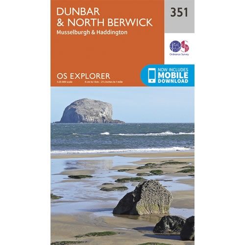 OS Explorer Map 351 - Dunbar and North Berwick