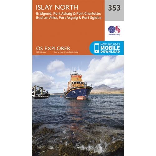 OS Explorer Map 353 - Islay North and Port Askaig